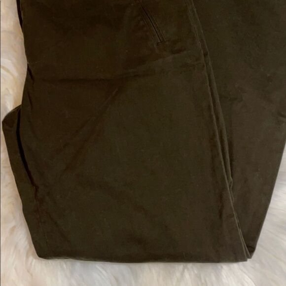 Talbots Cotton Flat Front Pants Slacks Trousers Zippered Pockets Size 10 - Picture 5 of 16